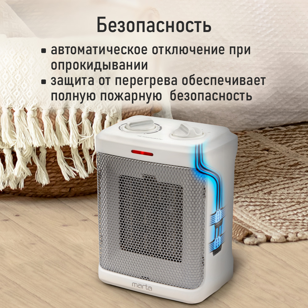 Тепловентилятор MARTA MT-2523 - фото 7