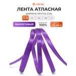 Лента Айрис атласная упаковочная флористическая 6 мм 22.86 м 170 фиолетовый