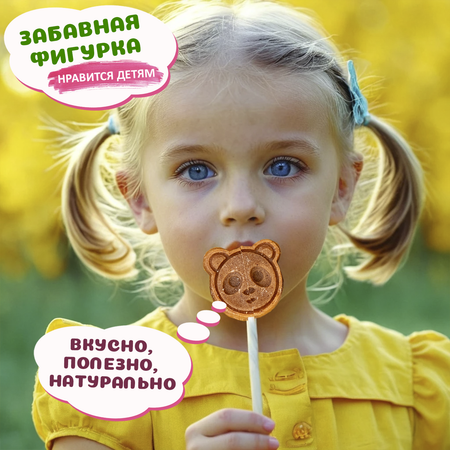 Пастила на палочке яблочная без сахара ФРУКТЫ ТУТ фруктовая, 240 гр, 24 шт