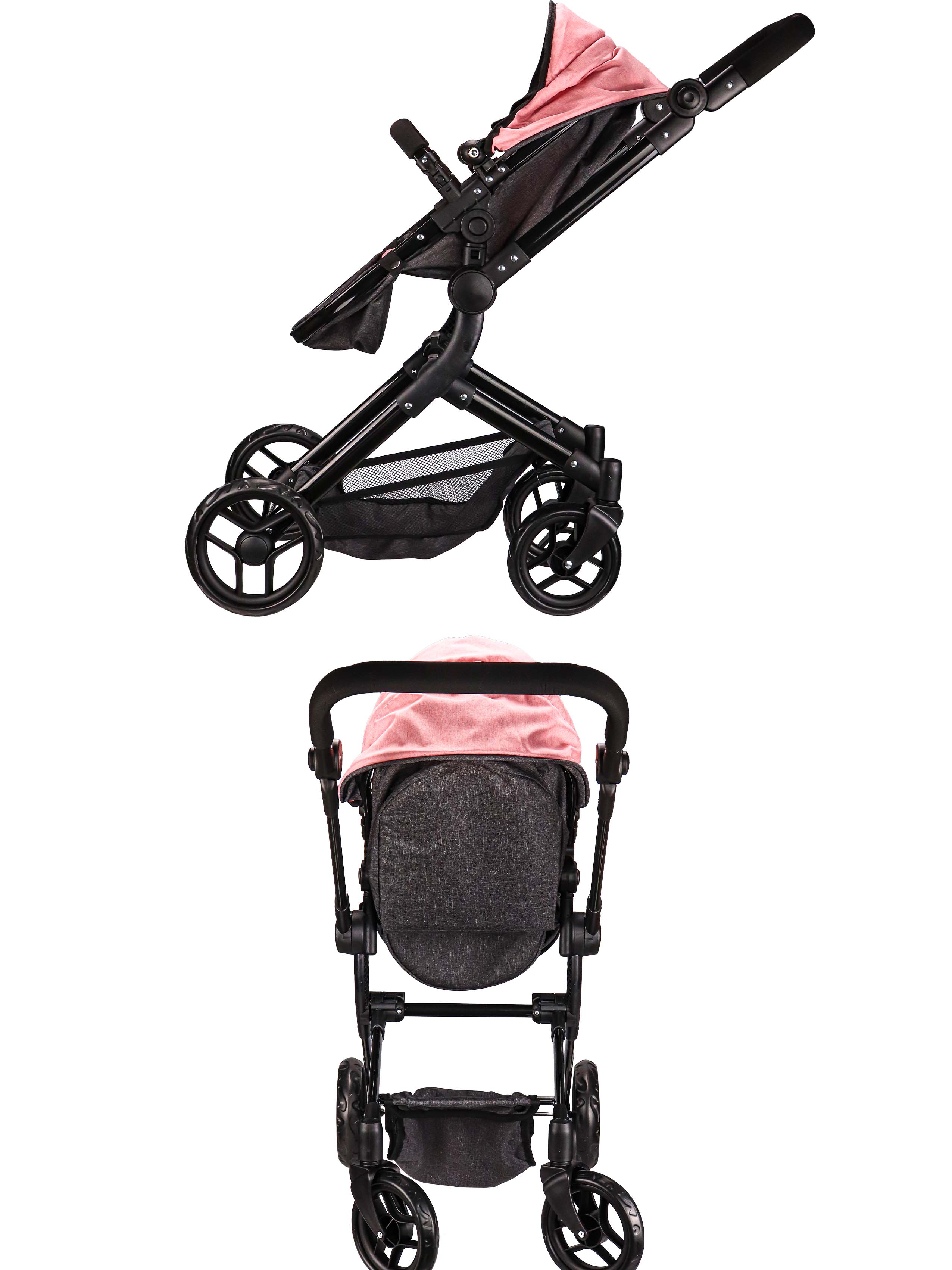 Коляска-трансформер для кукол Рыжий кот 9707-A - фото 8