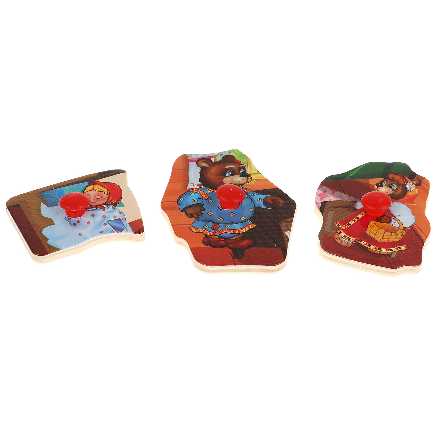 Игрушка Буратино рамка-вкладыш Три медведя - фото 6