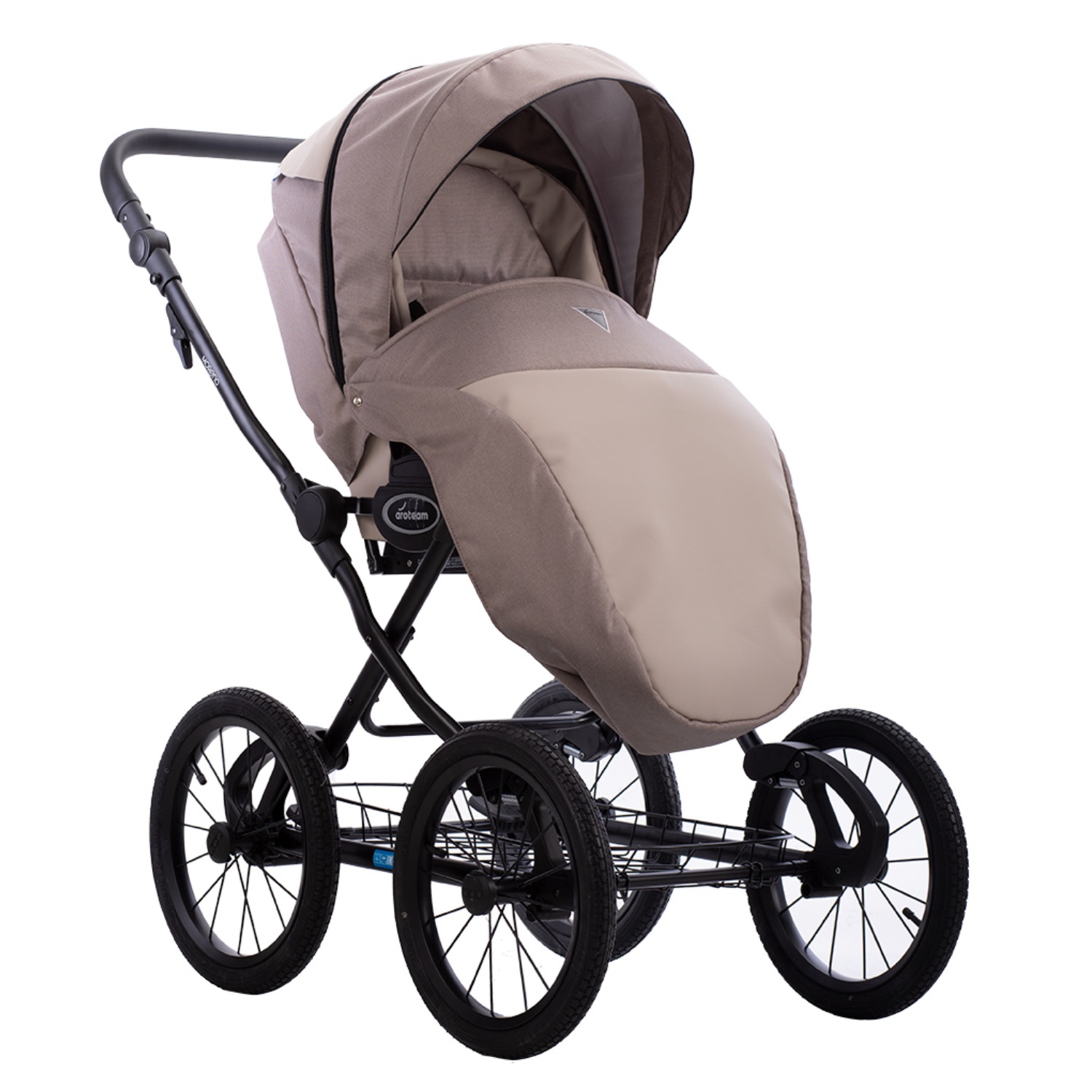 Коляска 2в1 Aroteam Moreno SL 02 бежевый - фото 4