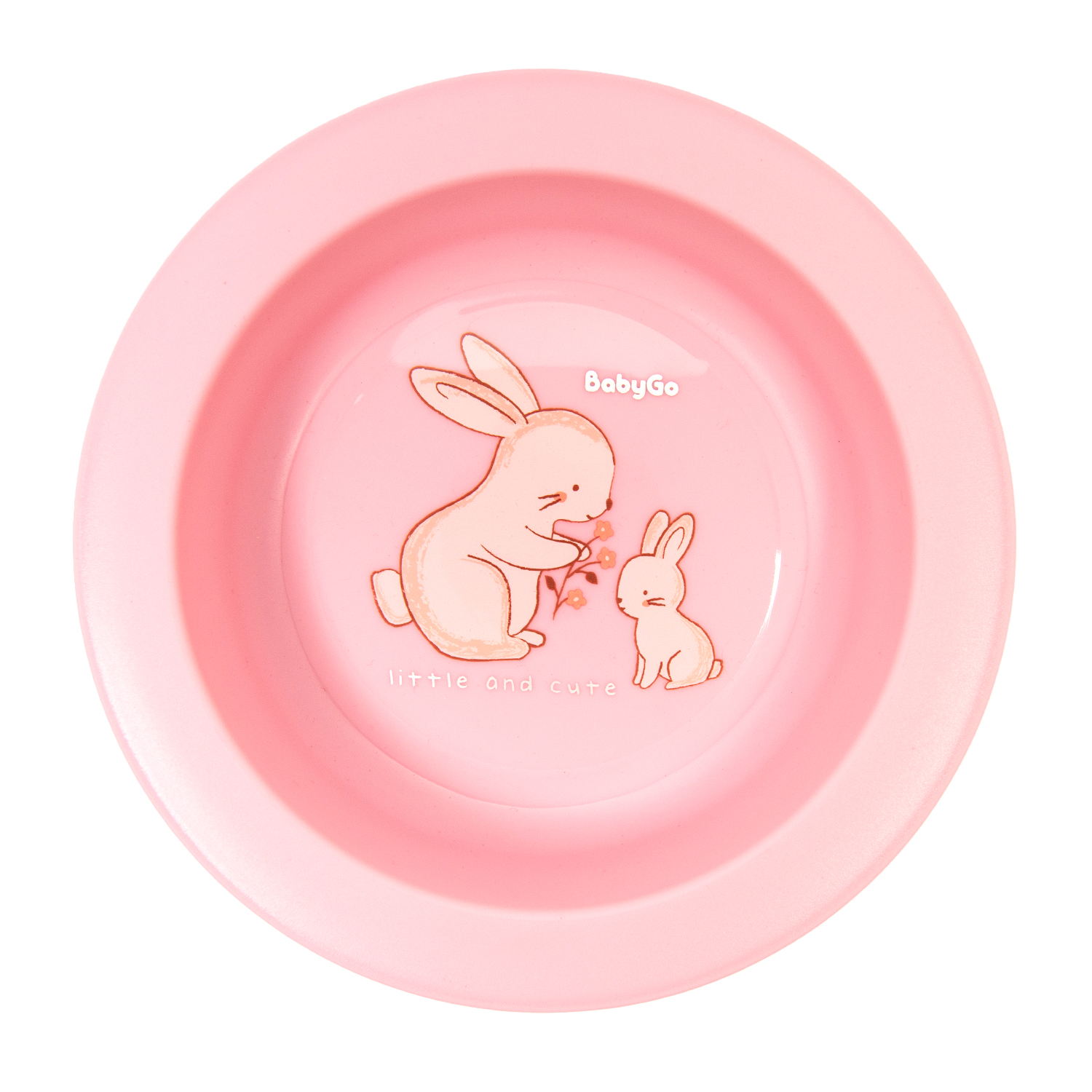 Тарелка BabyGo Pink 1 шт. - фото 1