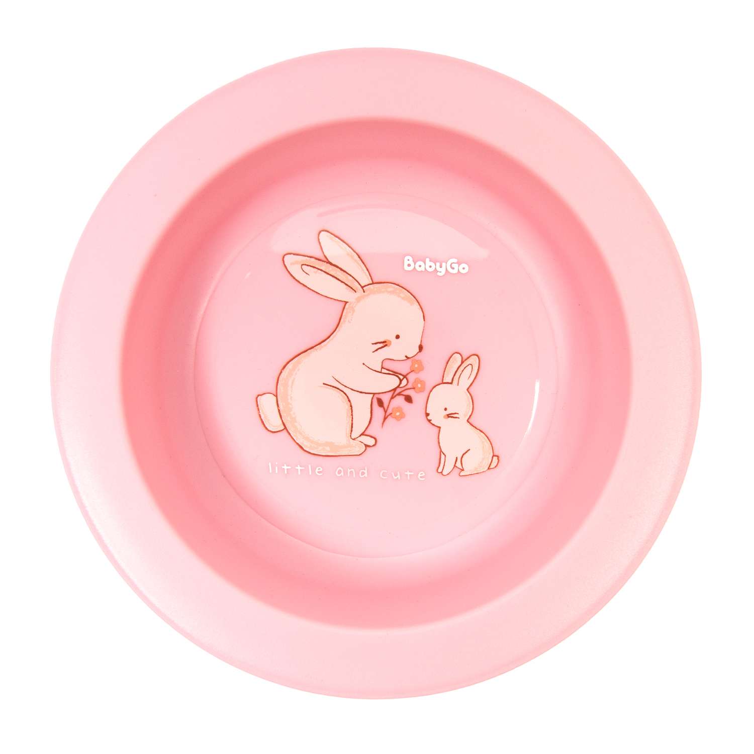 Тарелка BabyGo Pink 1 шт. - фото 1