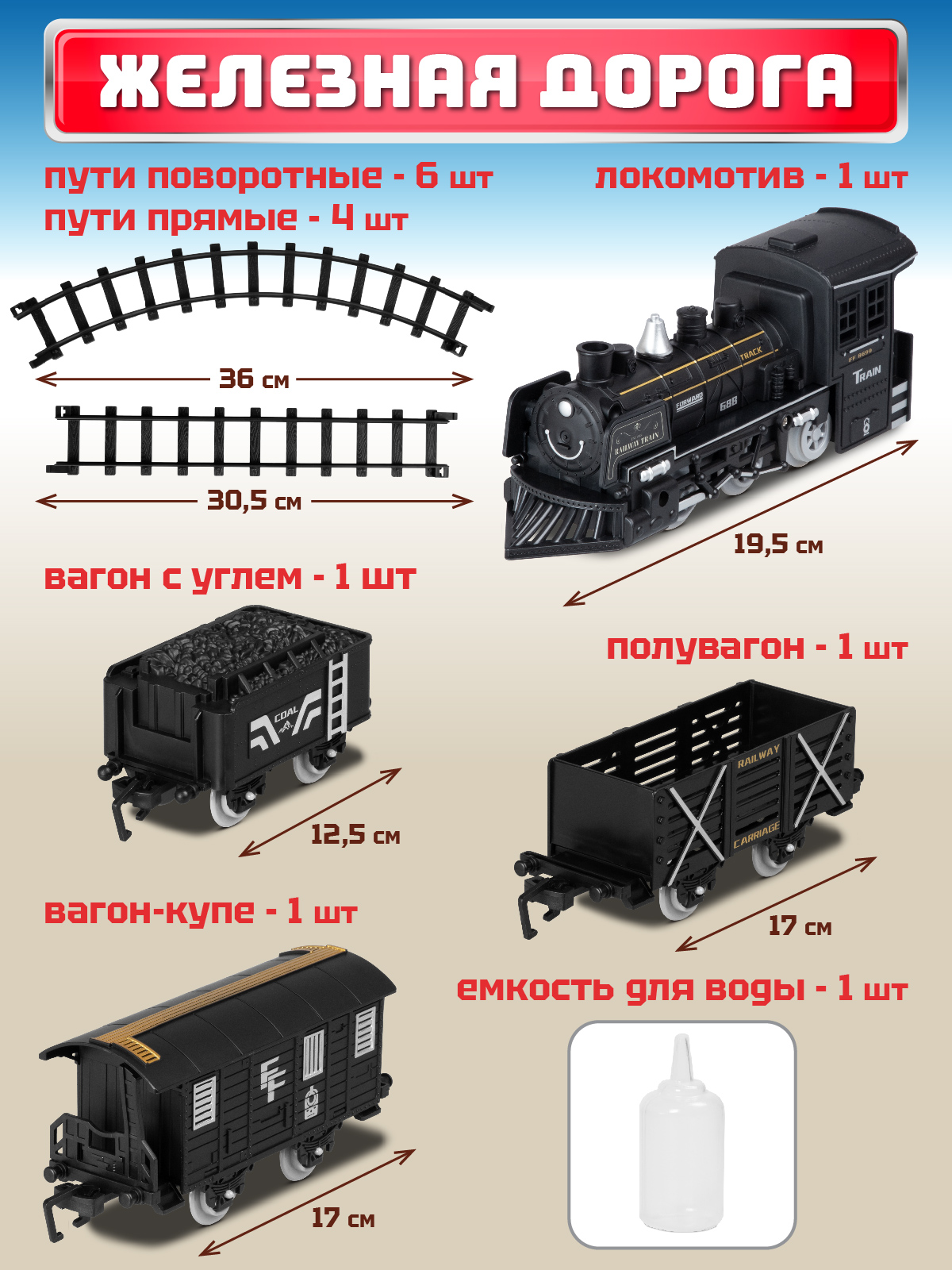 Набор железнодорожный Компания Друзей 330 см JB0405123 - фото 5