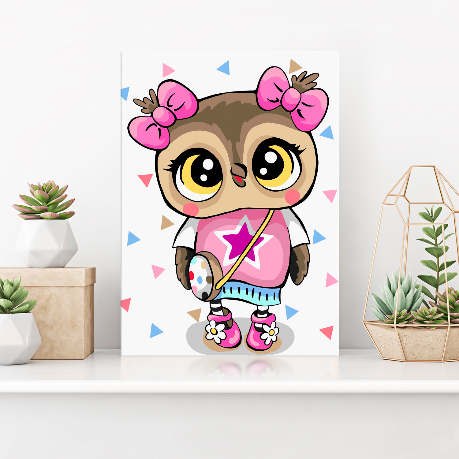 Картина по номерам Hobby Paint Совушка модница в ассортименте - фото 3