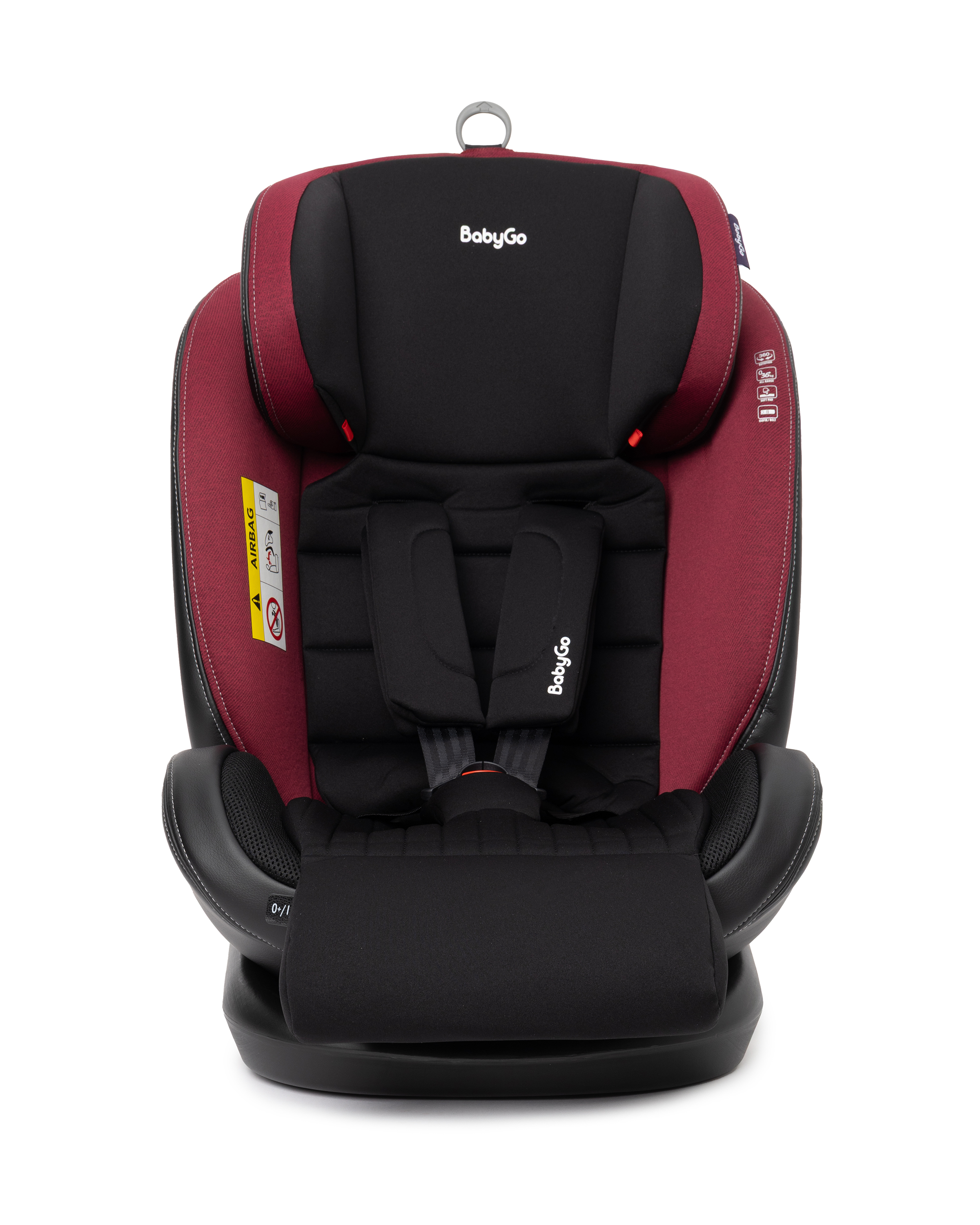 Автокресло BabyGo Multi-Stage New Isofix 0+/1/2/3 (0-36 кг) красный - фото 39