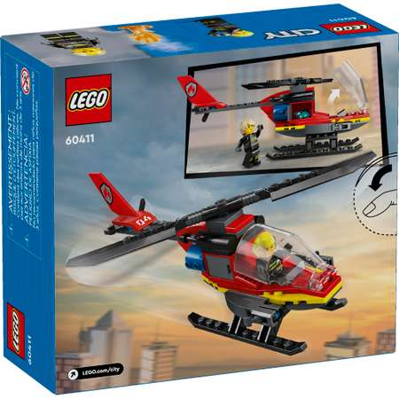 Конструктор LEGO City Пожарно-спасательный вертолет блочный