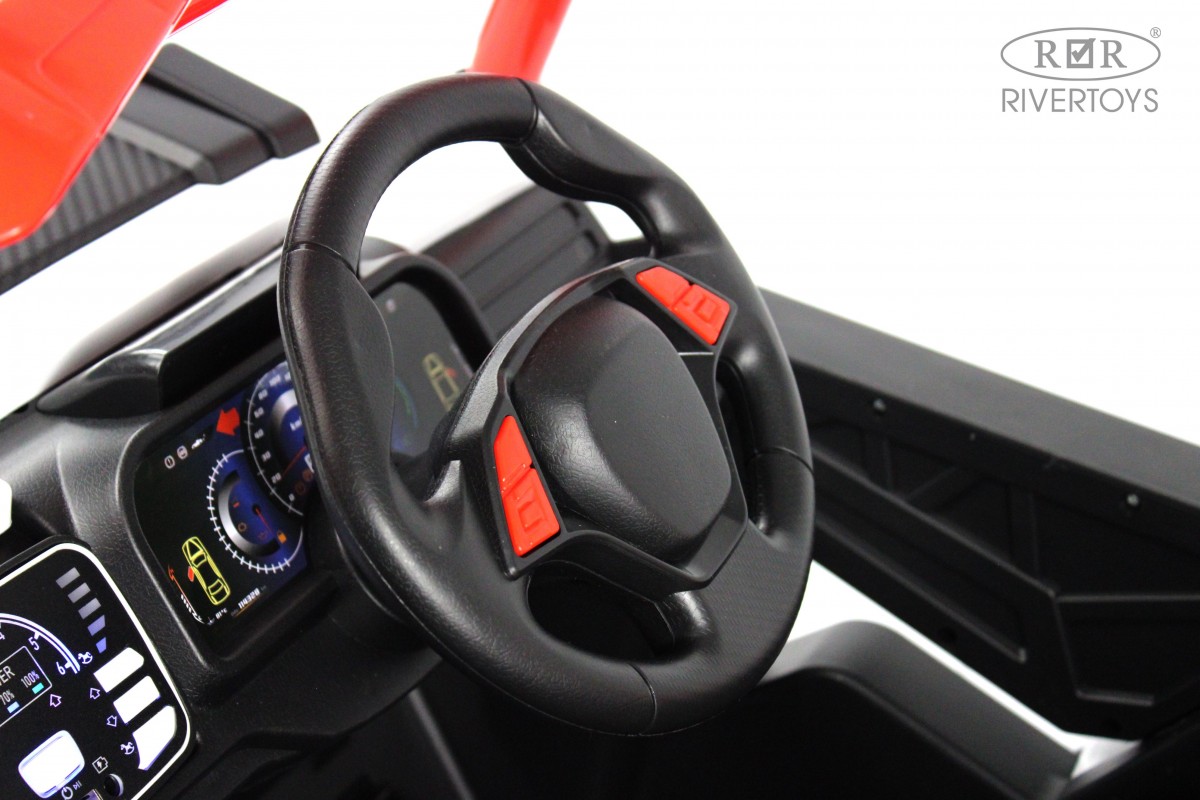 Электромобиль RIVERTOYS F888FF-A-4WD-RED С пультом ДУ - фото 14