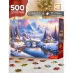 Пазл Рыжий кот Горный пейзаж с овечками 500эл