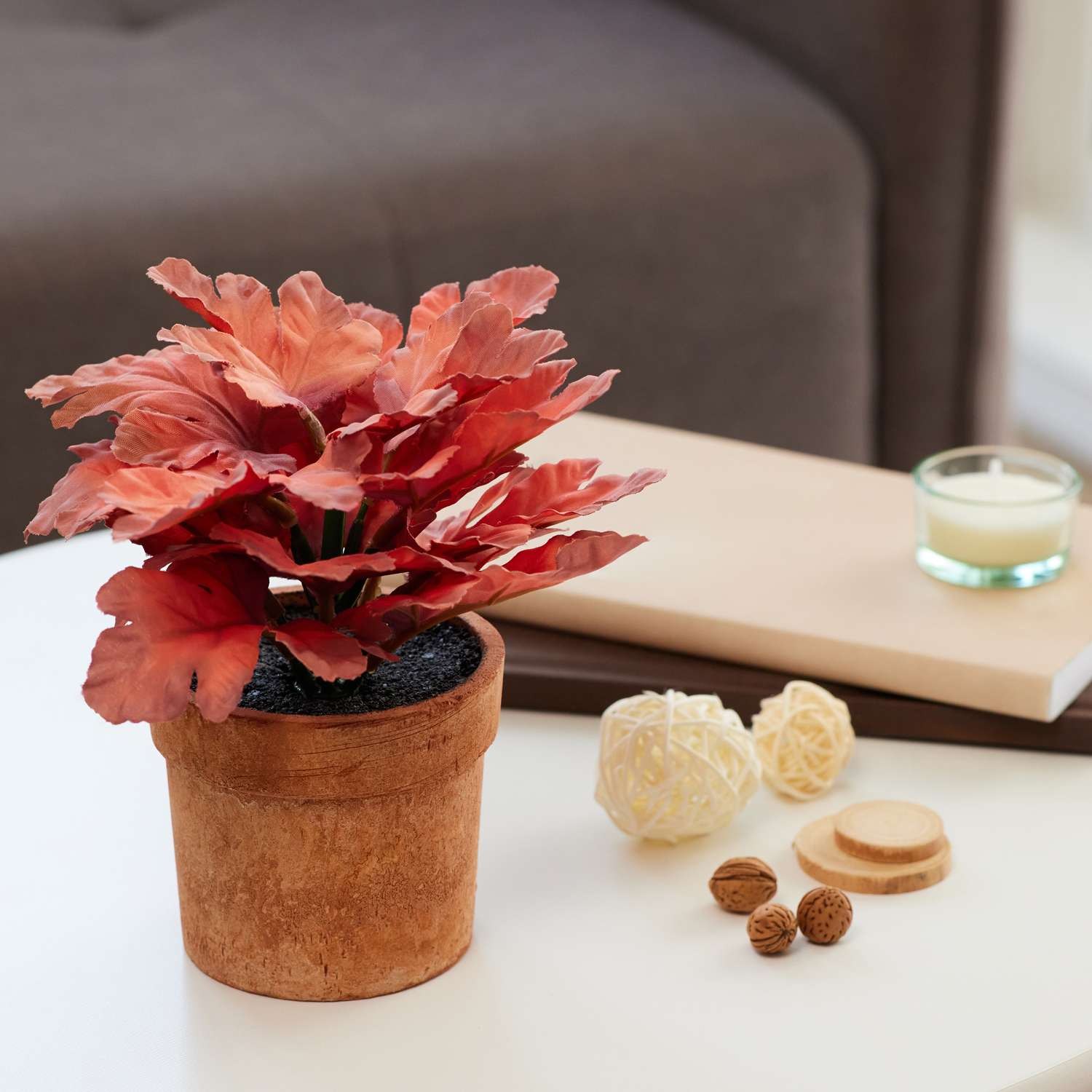 Цветок искусственный ё Дуб в горшке в ассортименте - фото 2