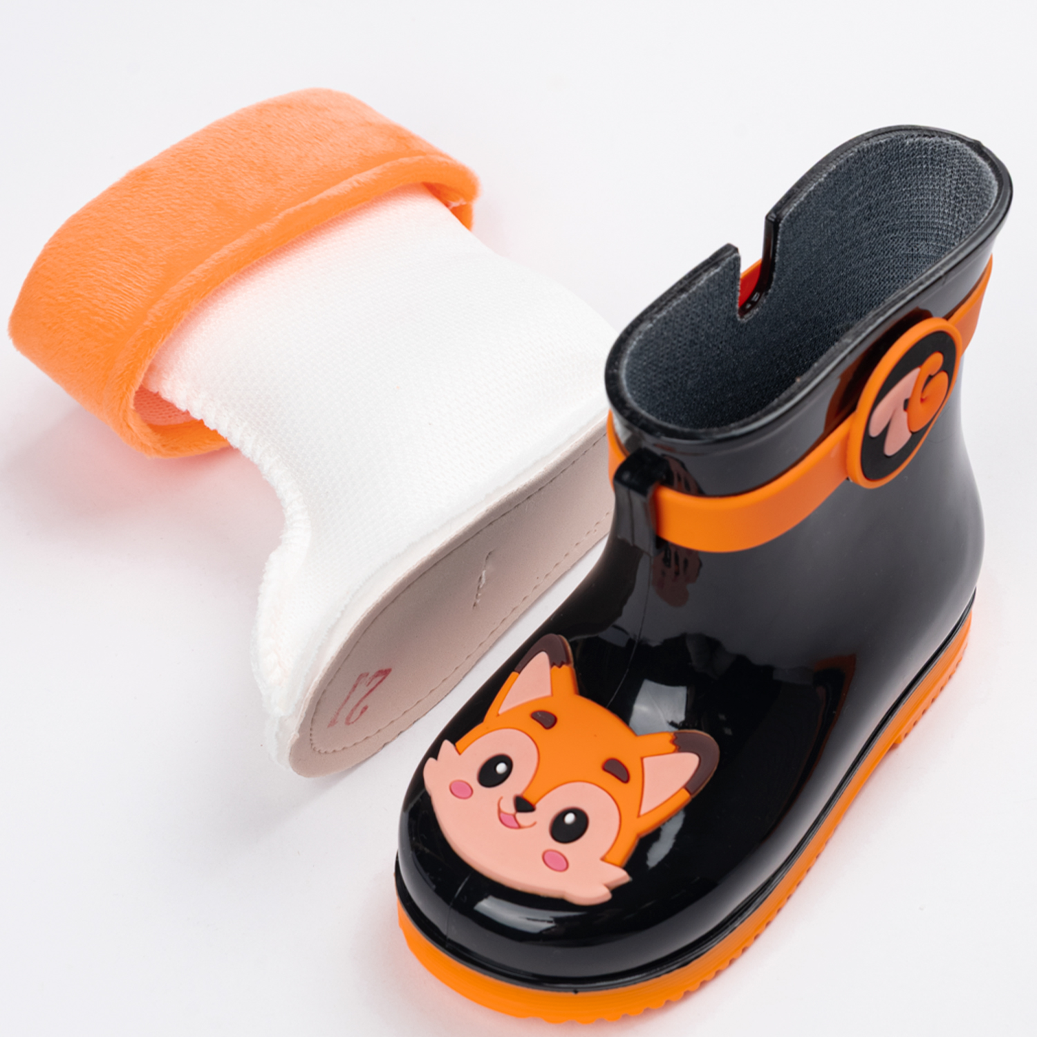 Сапоги резиновые TikkaGo 8U03_2433-1_black-orange - фото 5