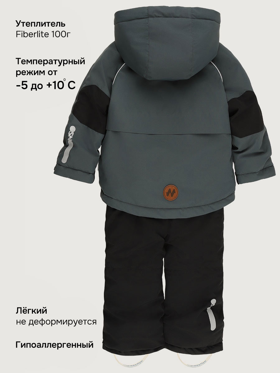 Костюм NIKASTYLE 7м1926 мох/черный - фото 7