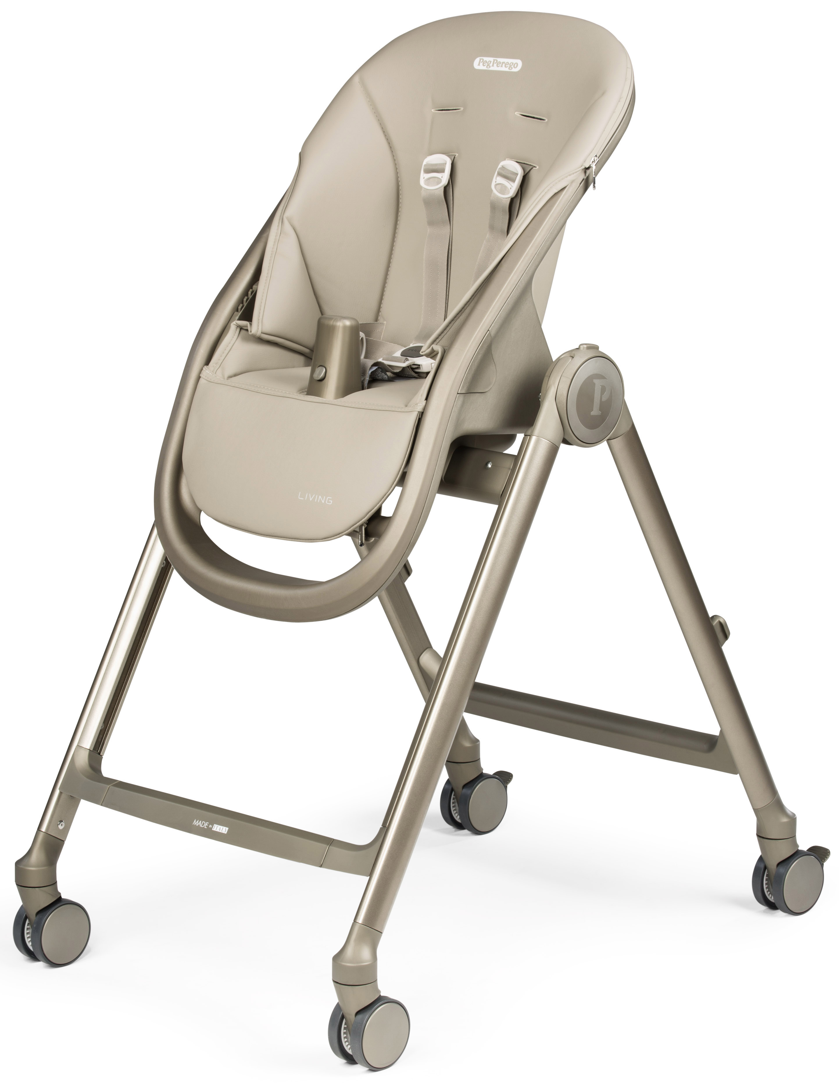 Стульчик для кормления Peg-Perego Living Space бежевый - фото 4