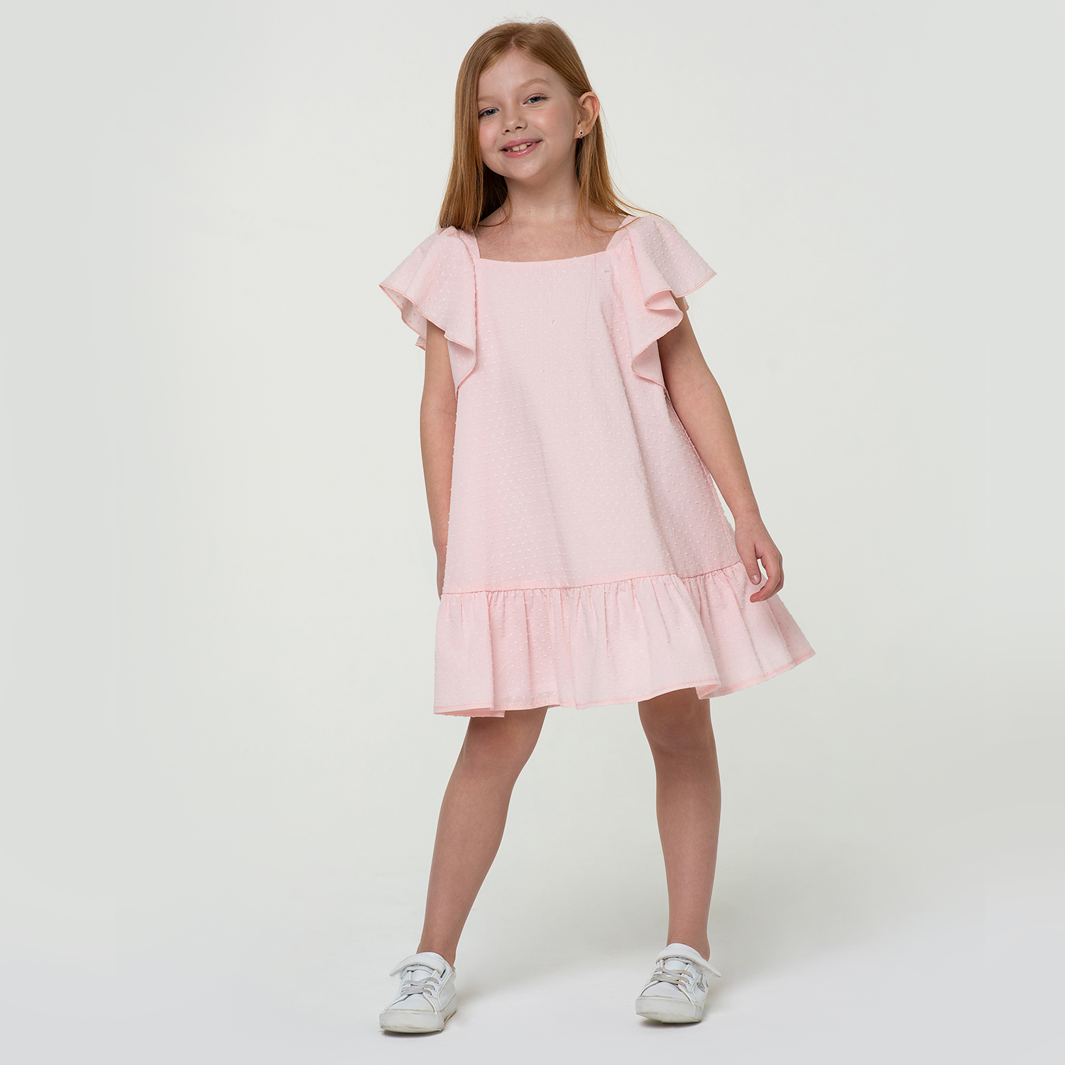 Платье LisaWeta D-064-23 пудра - фото 2