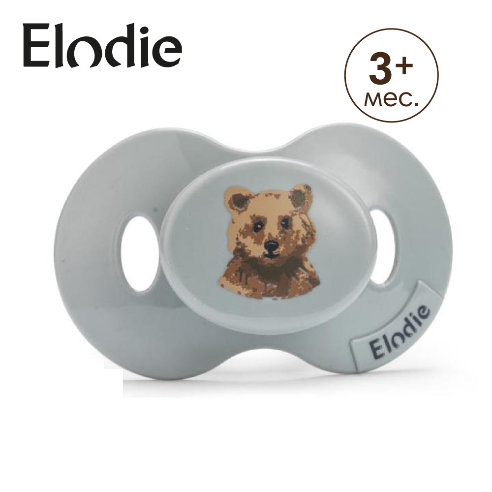 Пустышка Elodie силикон ортодонтическая от 3 мес. 1 шт. в ассортименте - фото 1