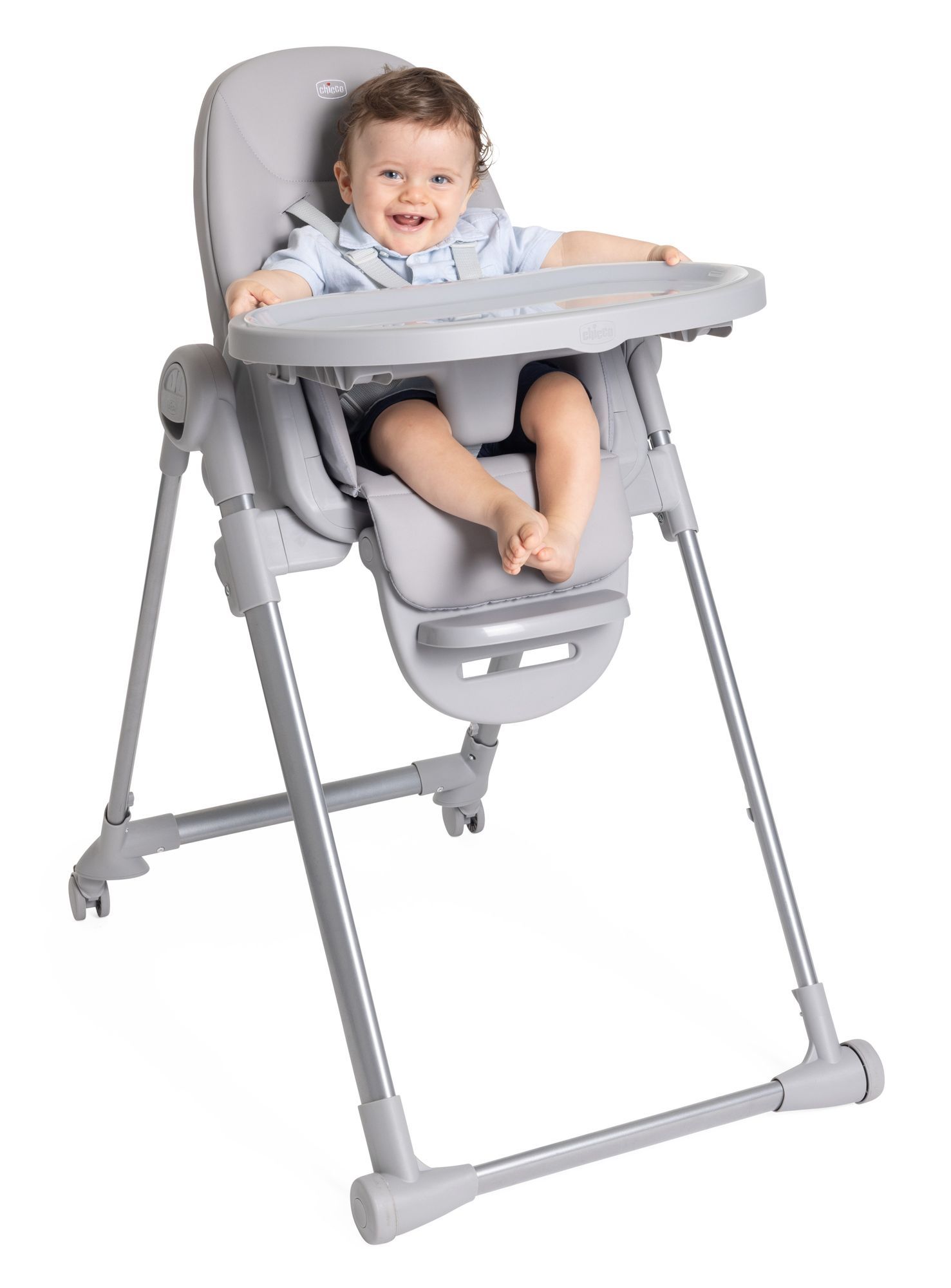 Стульчик для кормления Chicco серый - фото 16