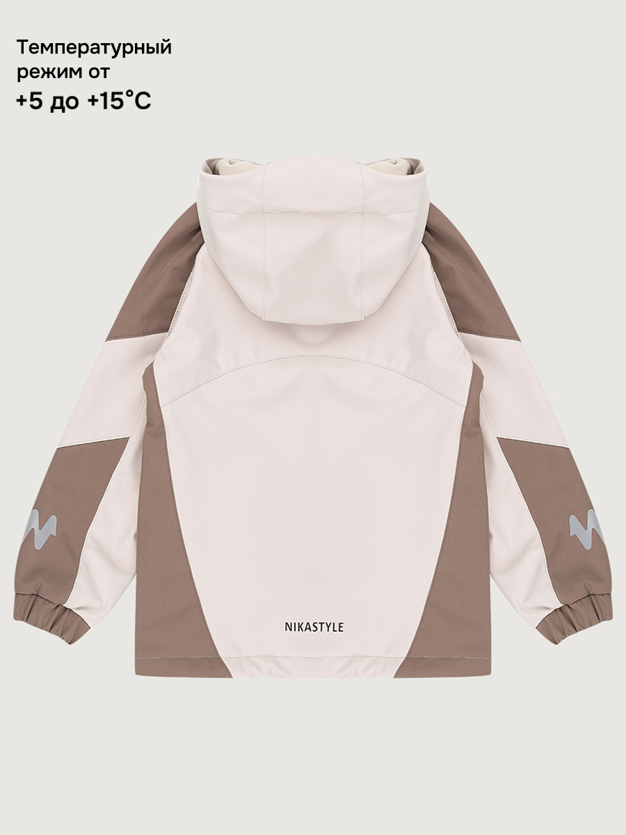 Ветровка NIKASTYLE 4л15226 кешью/кофе - фото 4