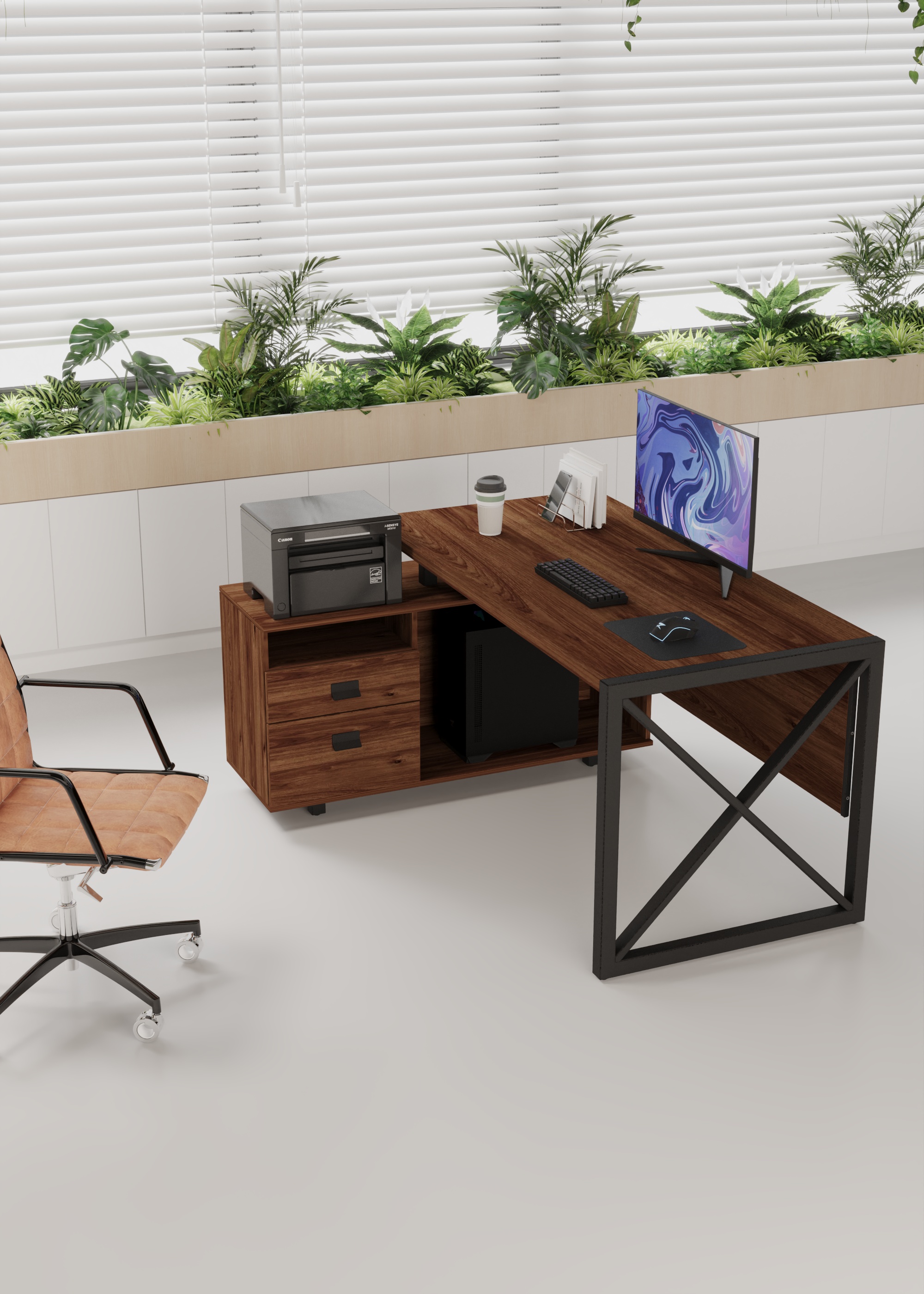 Письменный стол КАЛИФОРНИЯ МЕБЕЛЬ Хардвиг СР01 - фото 1