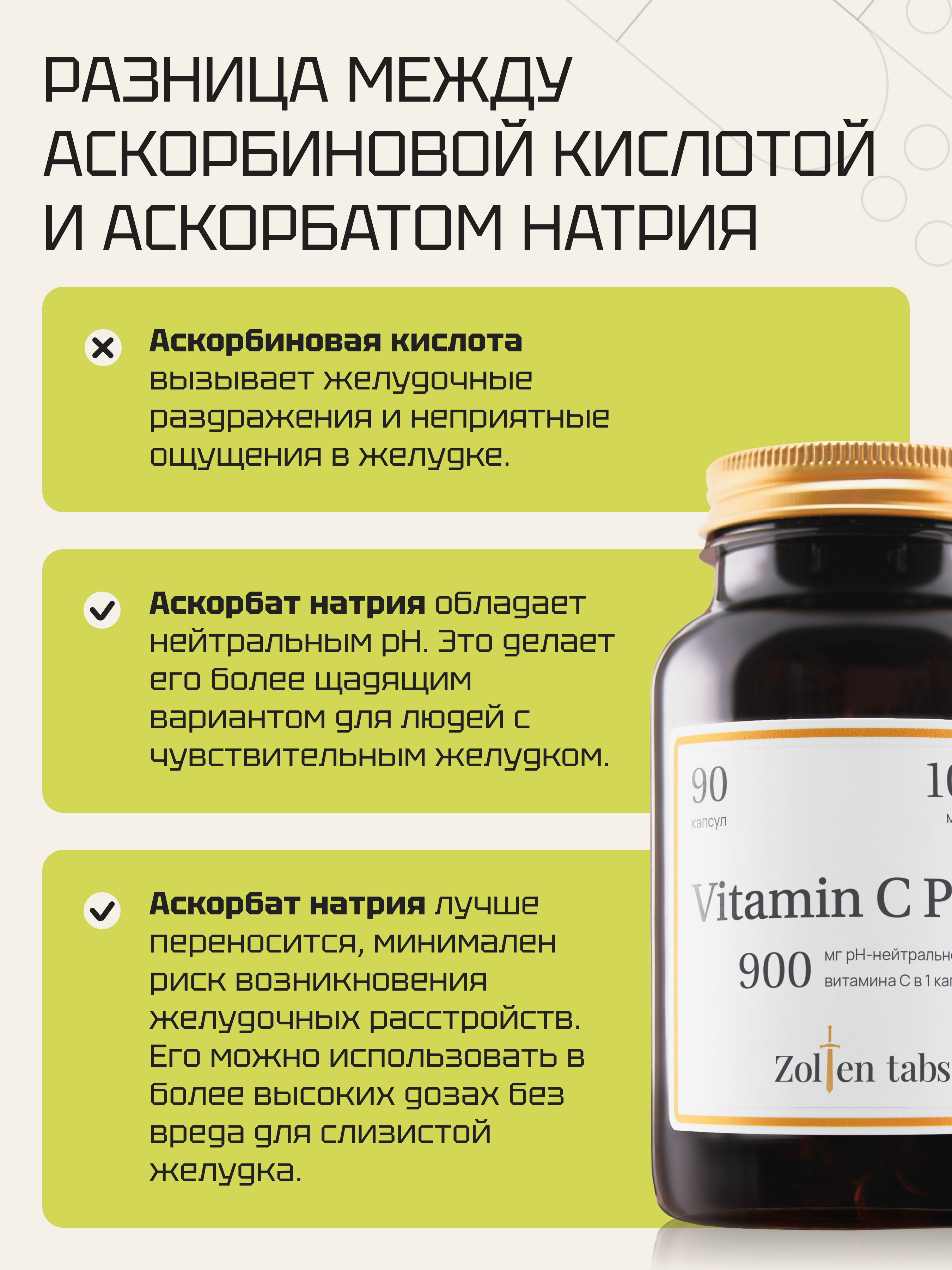 Витамины Zolten Tabs Vitamin C PRO+ - фото 10