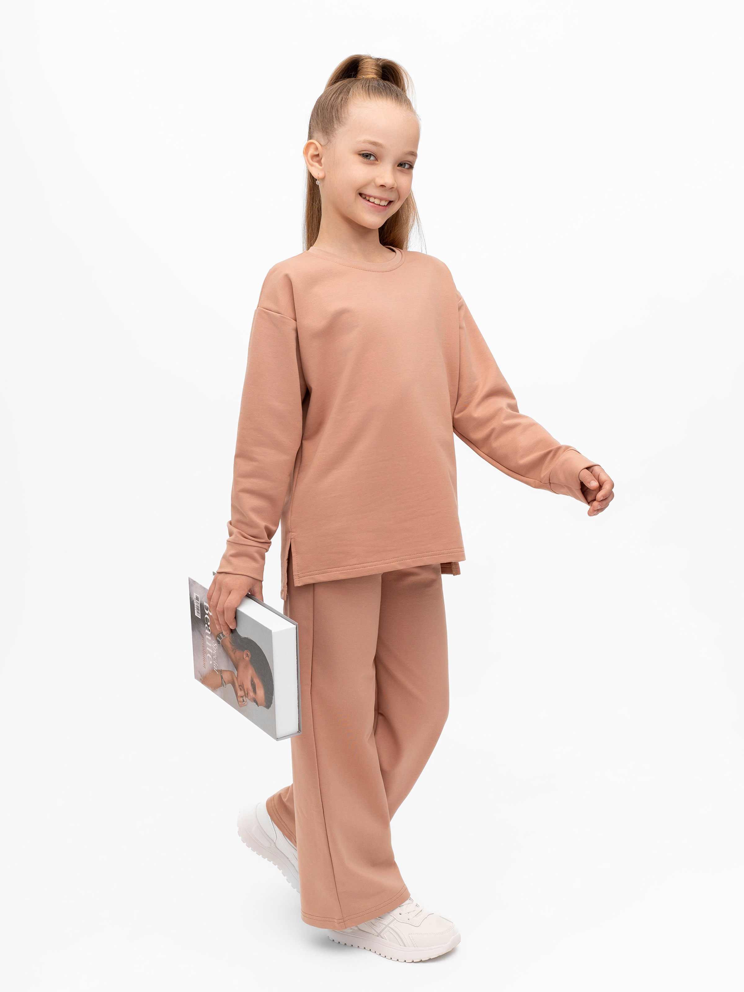 Свитшот и брюки Утенок 7065 капучино - фото 15