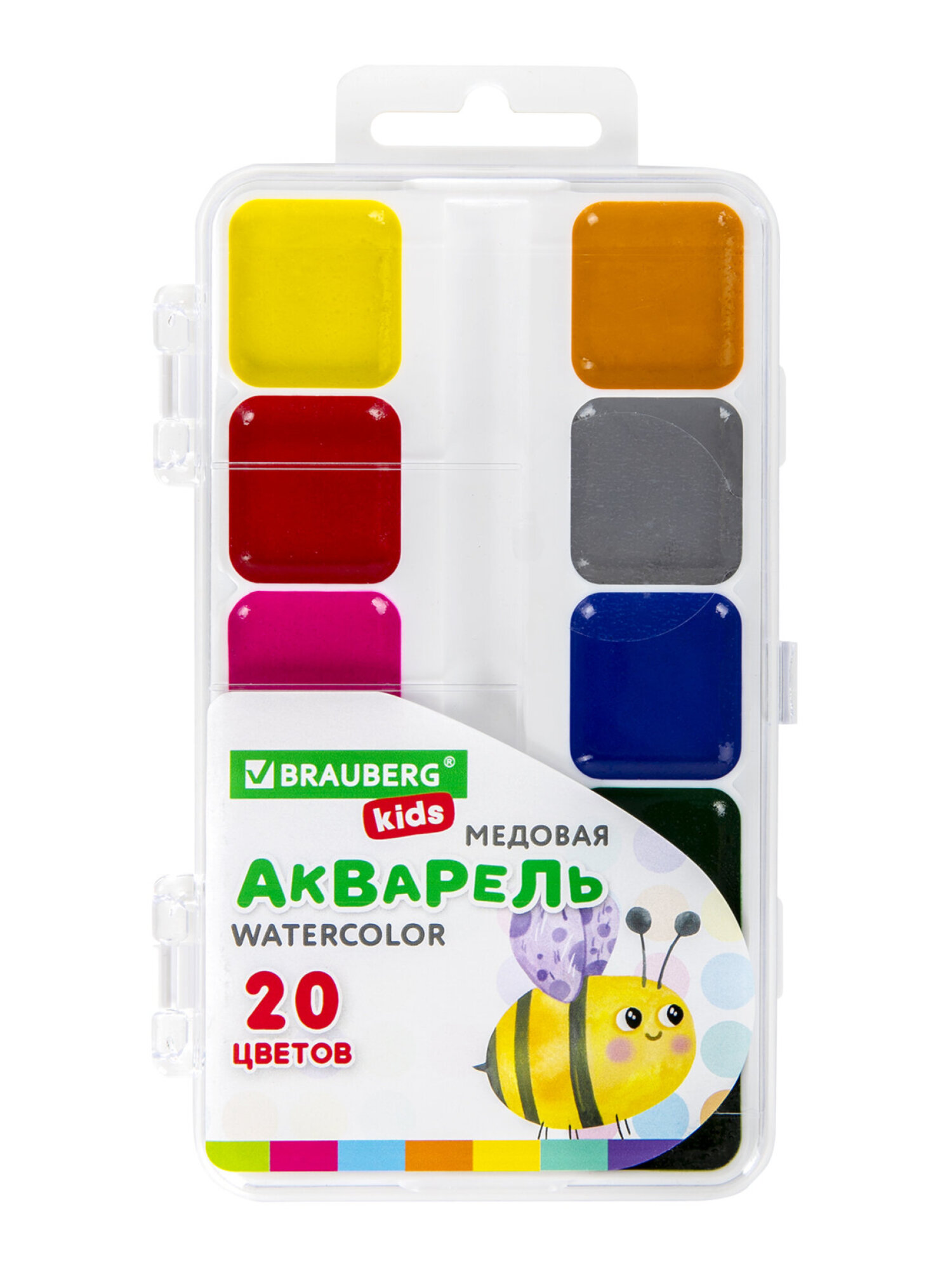 Краски акварель Brauberg 20 цв. - фото 6