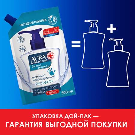 Мыло жидкое AURA Antibacterial 500 мл