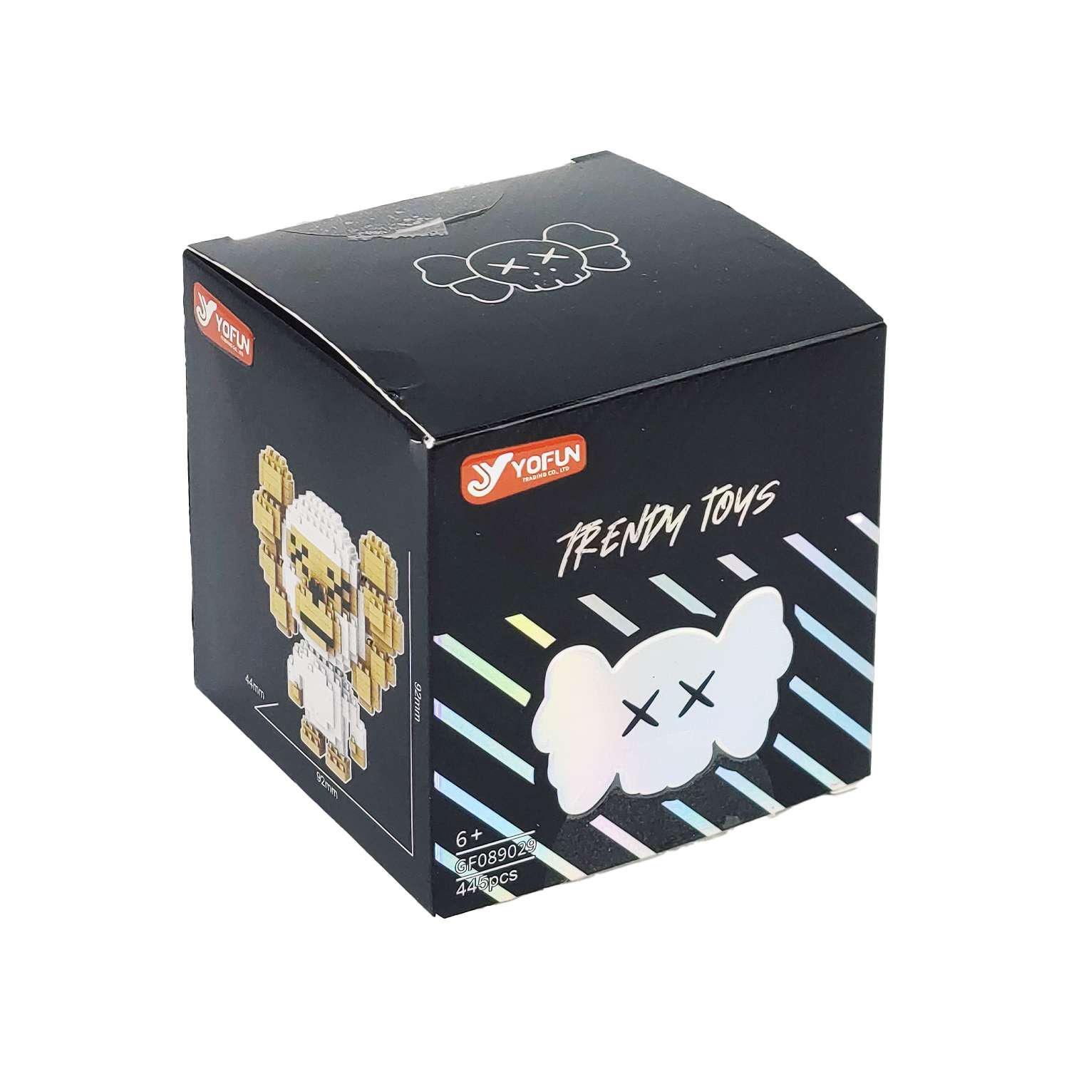 Конструктор Yiwu Yofun Trading Co Balody Kaws обезьяна из мини-блоков - фото 3