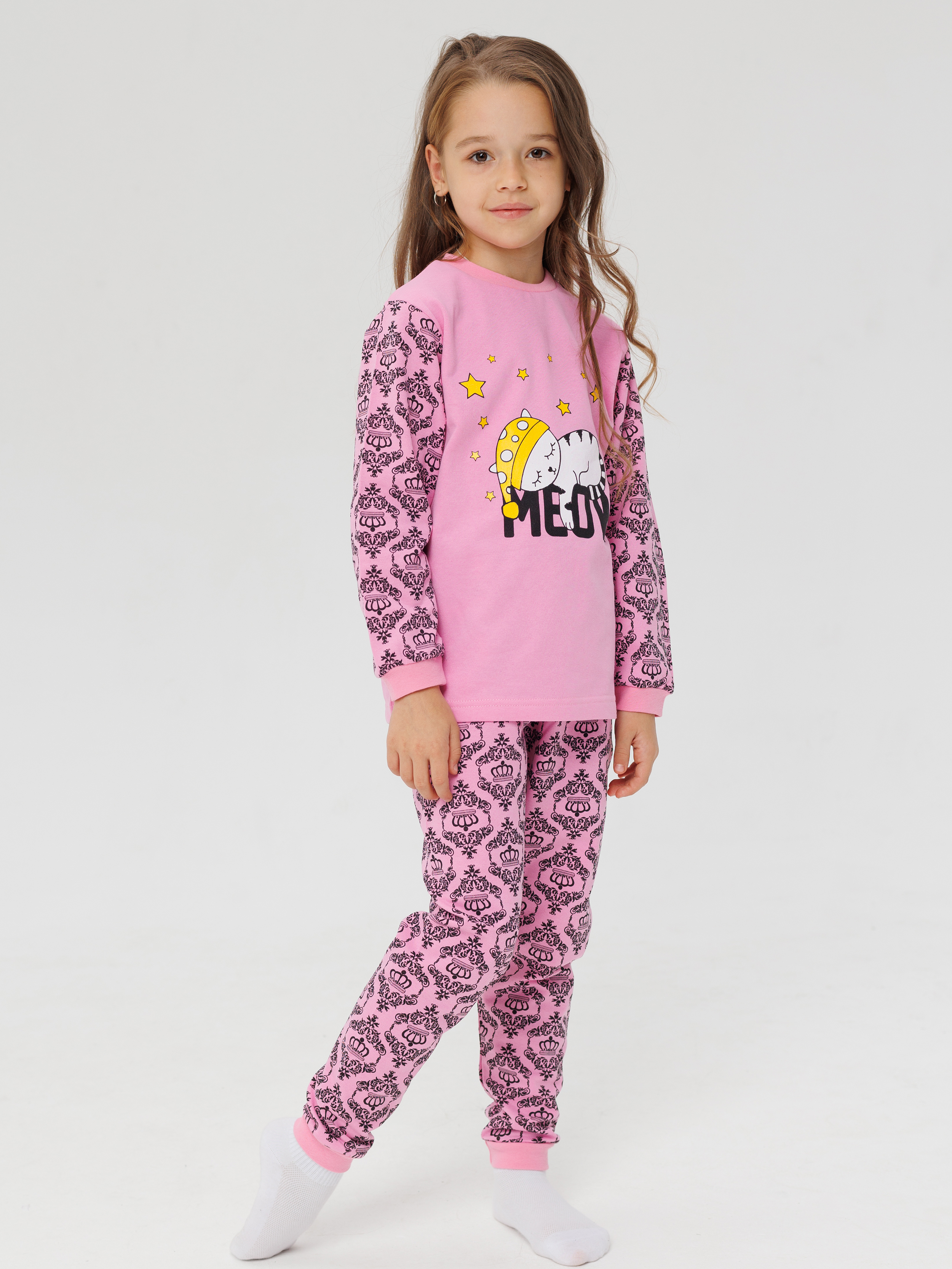 Изображение товара Пижама для девочки VGtrikotazh 116 с начесом мягкая комфортная