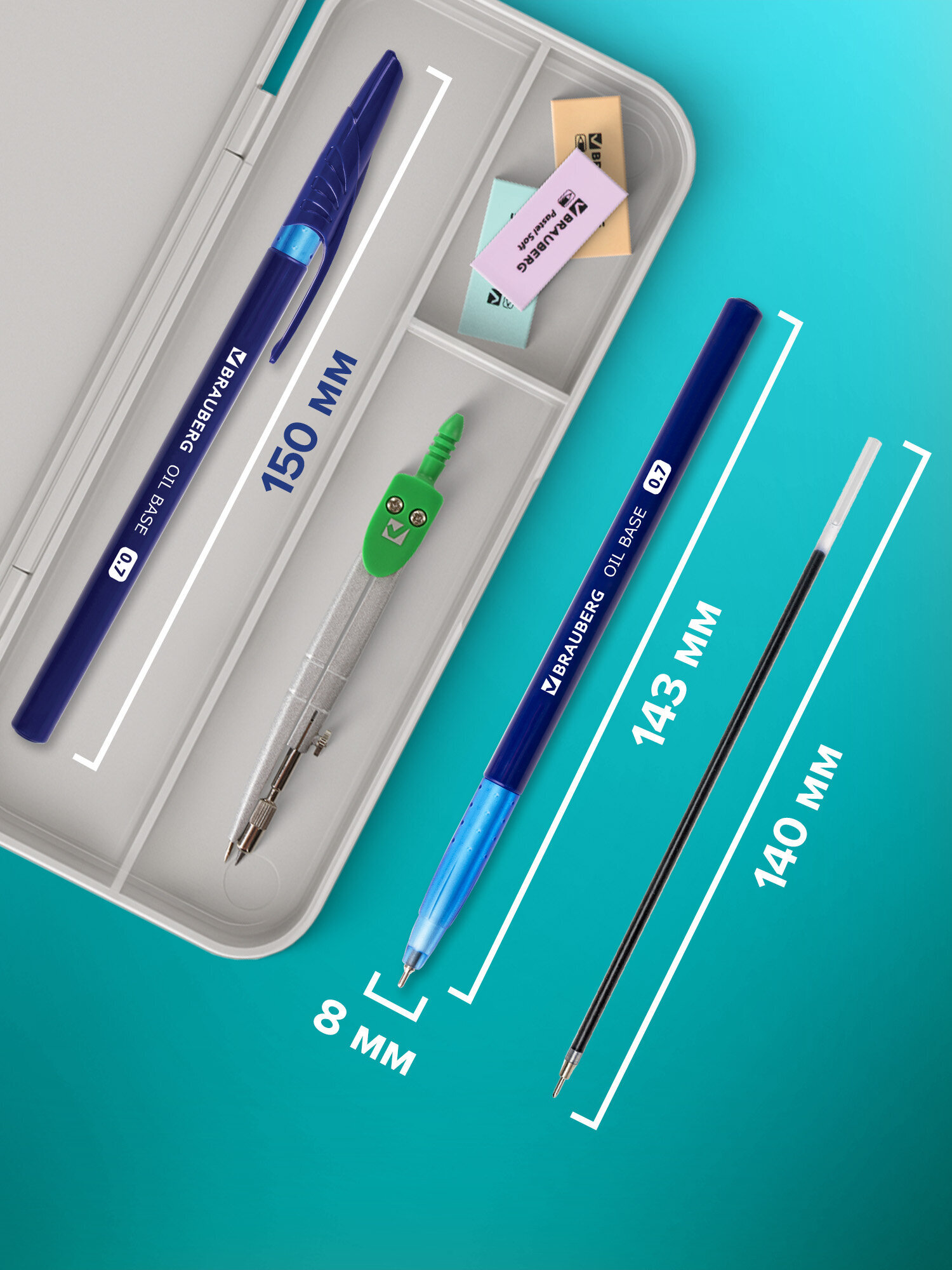 Ручка шариковая Brauberg 24 шт. - фото 4