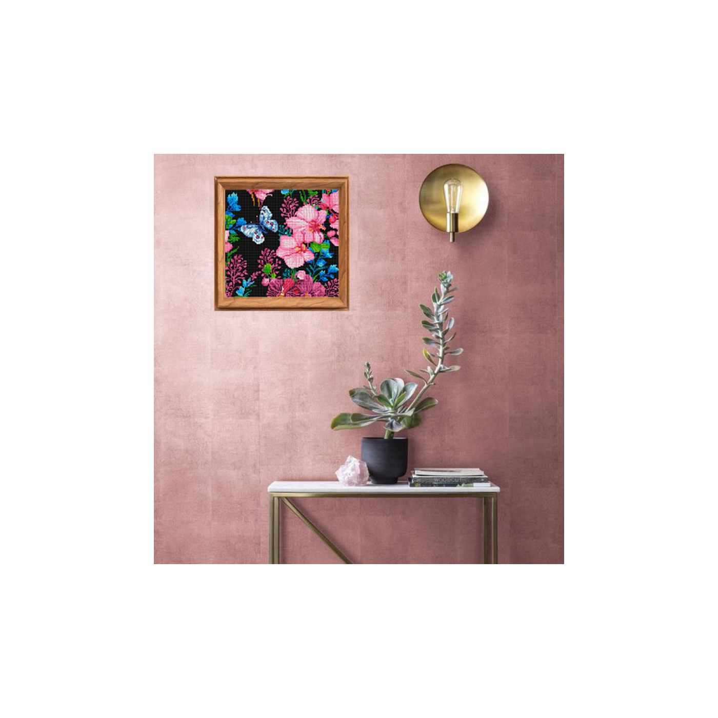 Алмазная мозаика Белоснежка Розовые орхидеи - фото 6