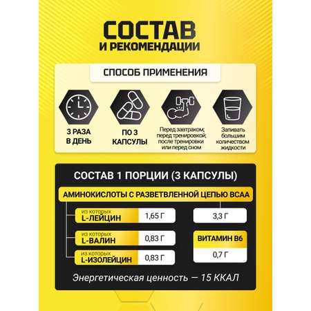 BCAA капсулы Olimp Sport Nutrition аминокислоты БЦА 1100 Mega Caps 120 капсул