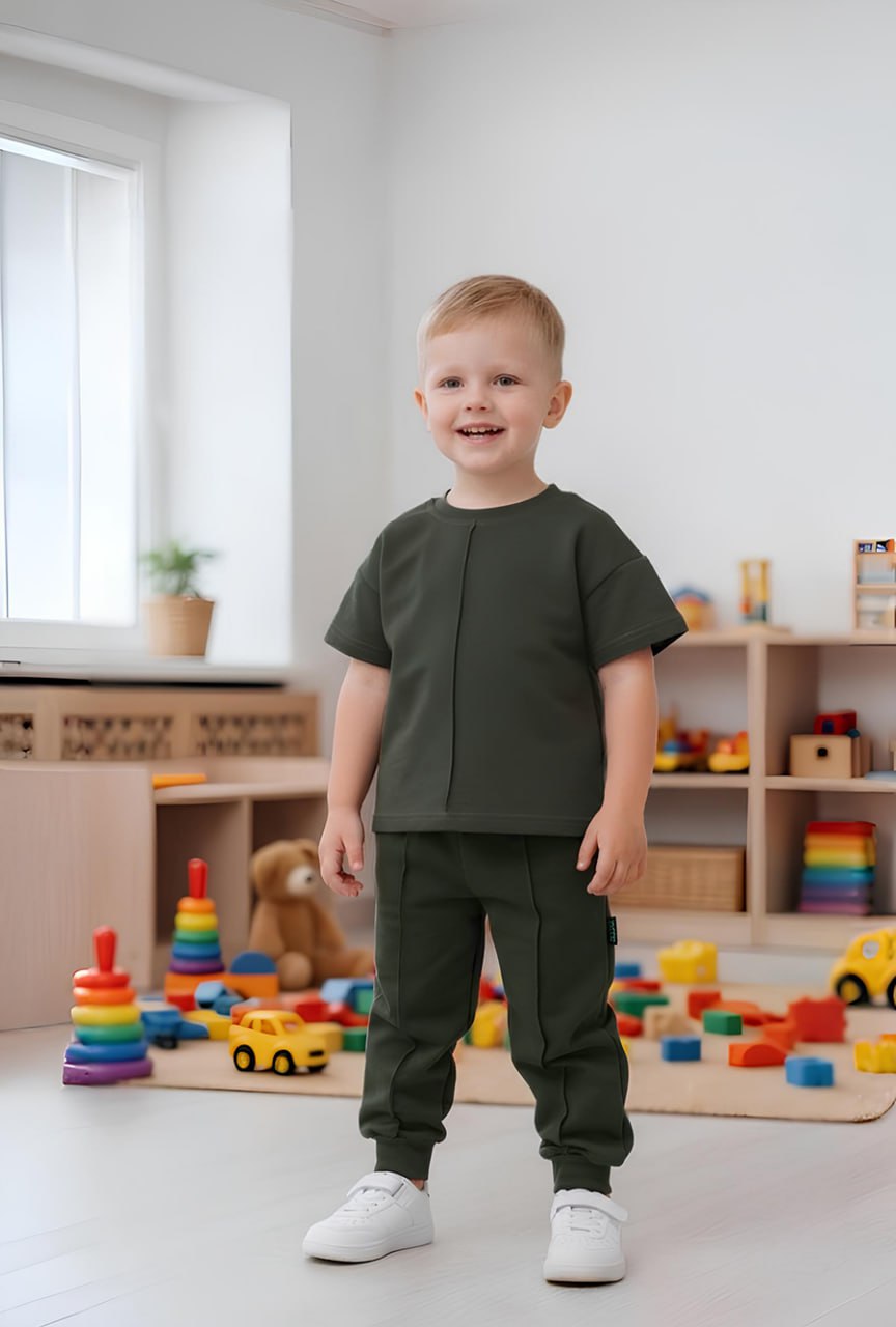 Спортивный костюм VEDDI 2080/6041фп-2024-хаки - фото 4