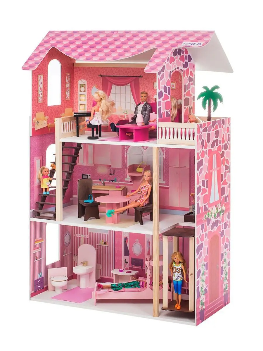Домик для кукол PAREMO 105 см с мебелью PD318-03 - фото 3