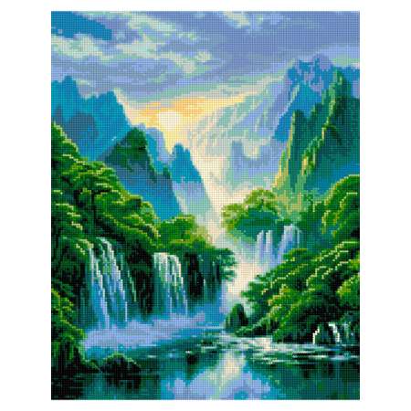 Алмазная мозаика Art on Canvas Райские водопады в ассортименте