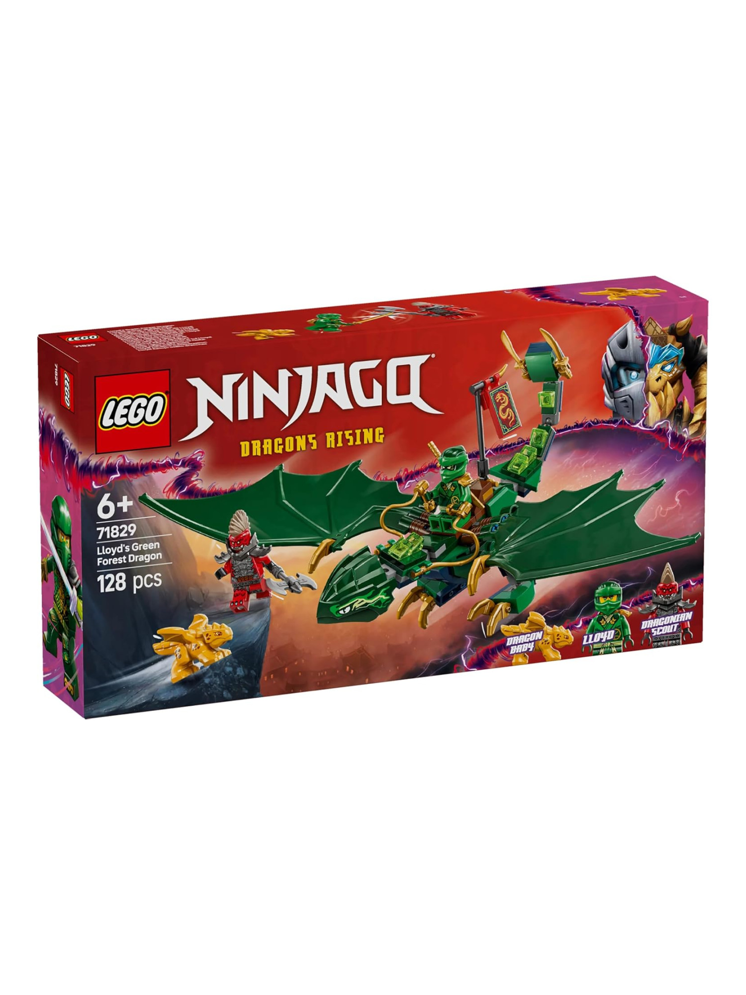 Конструктор LEGO NINJAGO Зелёный дракон Ллойда 128 дет. - фото 1