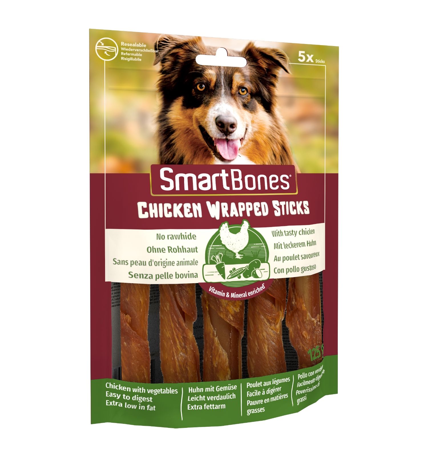 Лакомство для собак палочки Smart Bones из мяса курицы 5шт - фото 2