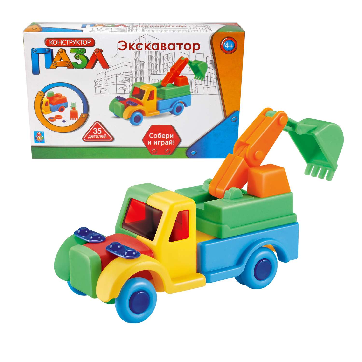 Конструктор 1TOY блочный - фото 1