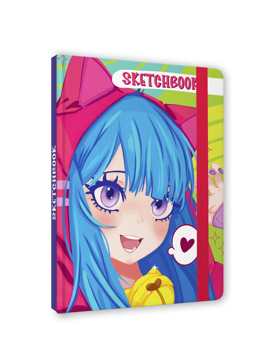 Блокнот Проф-Пресс Скетчбук А5. Аниме. Мяу 80 л. - фото 6