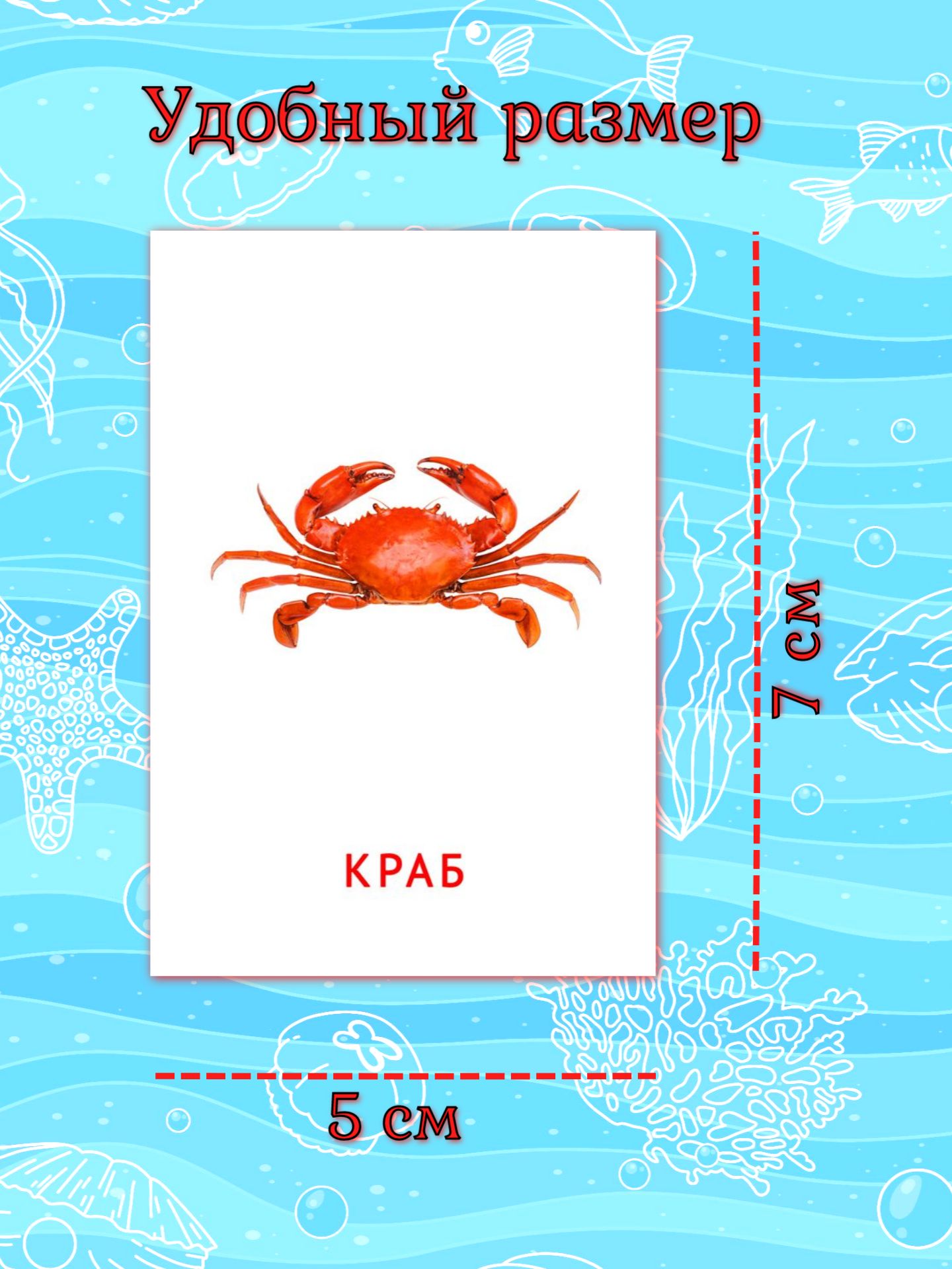 Карточки Фабрика Магнитных Игр Морские обитатели - фото 3