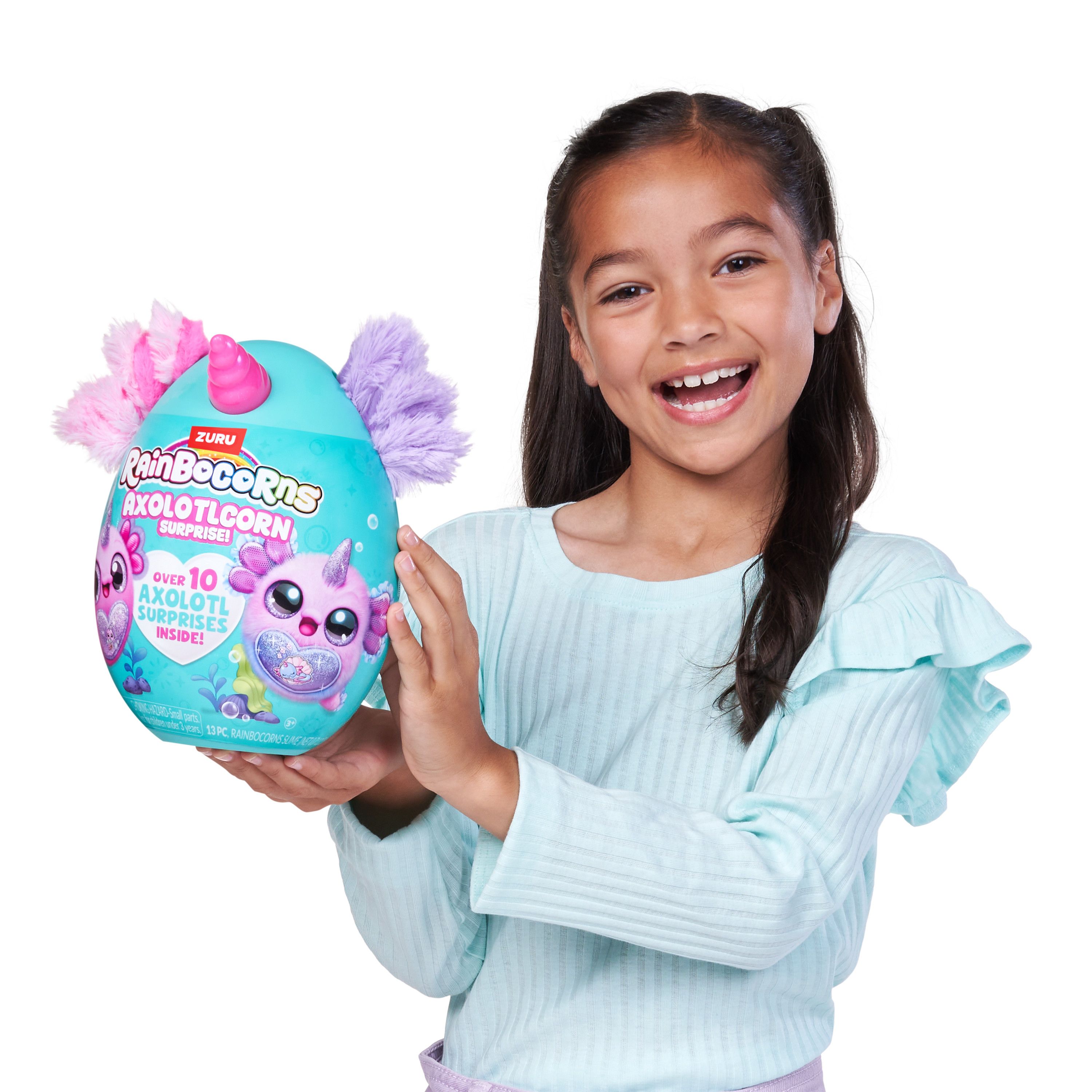 Игровой набор Zuru Rainbocorns Axolotlcorn Сюрприз 20см - фото 6