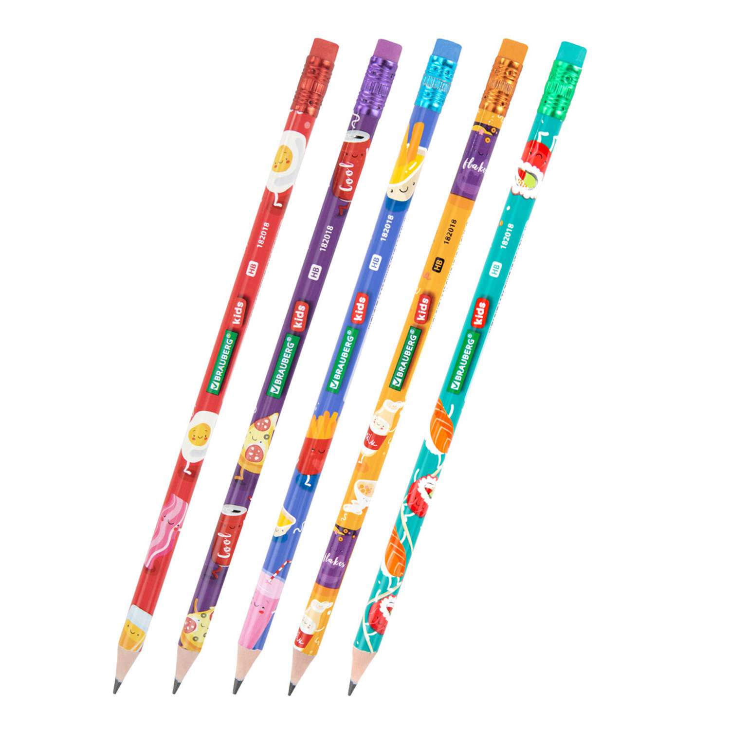 Карандаши чернографитные Brauberg 1 шт. в ассортименте - фото 2