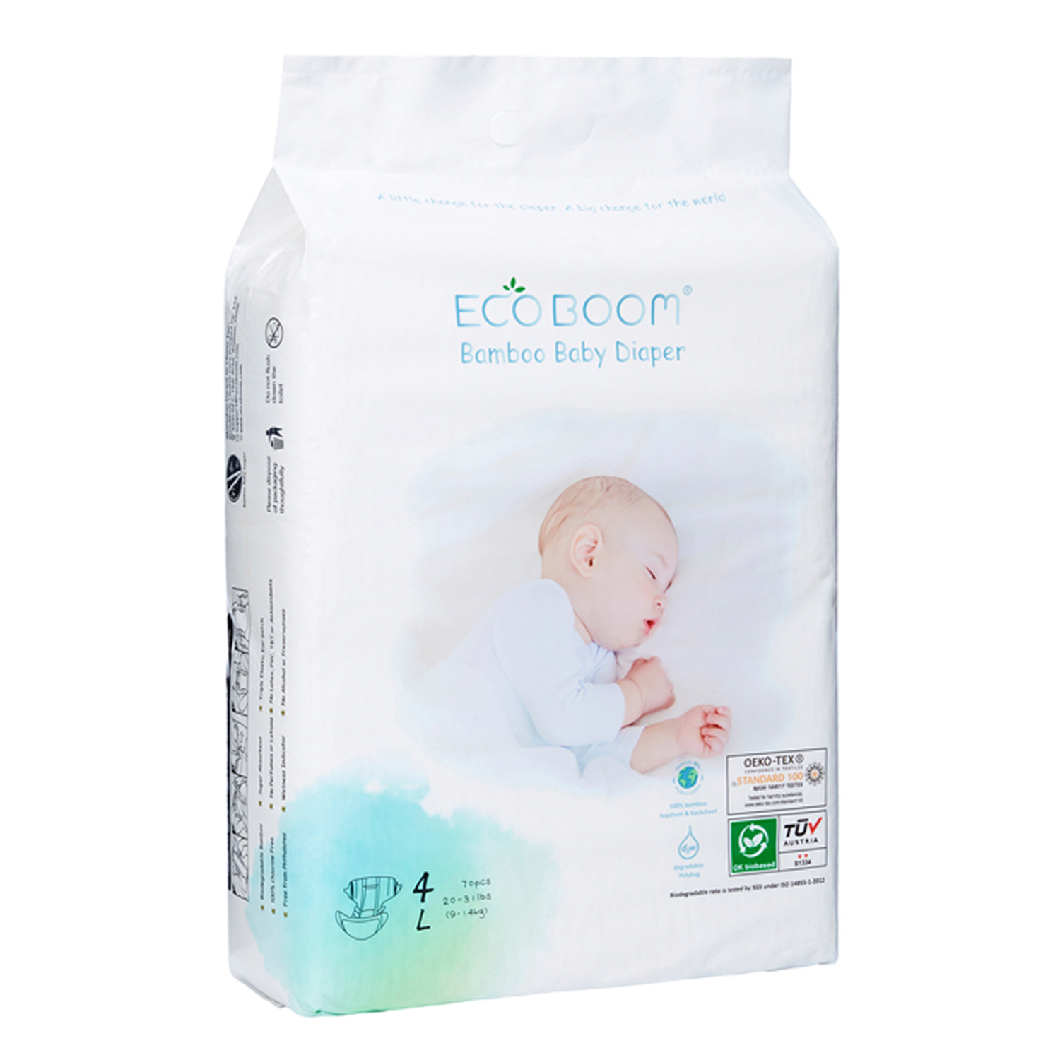 Подгузники ECO BOOM Eco L 70 шт. - фото 2