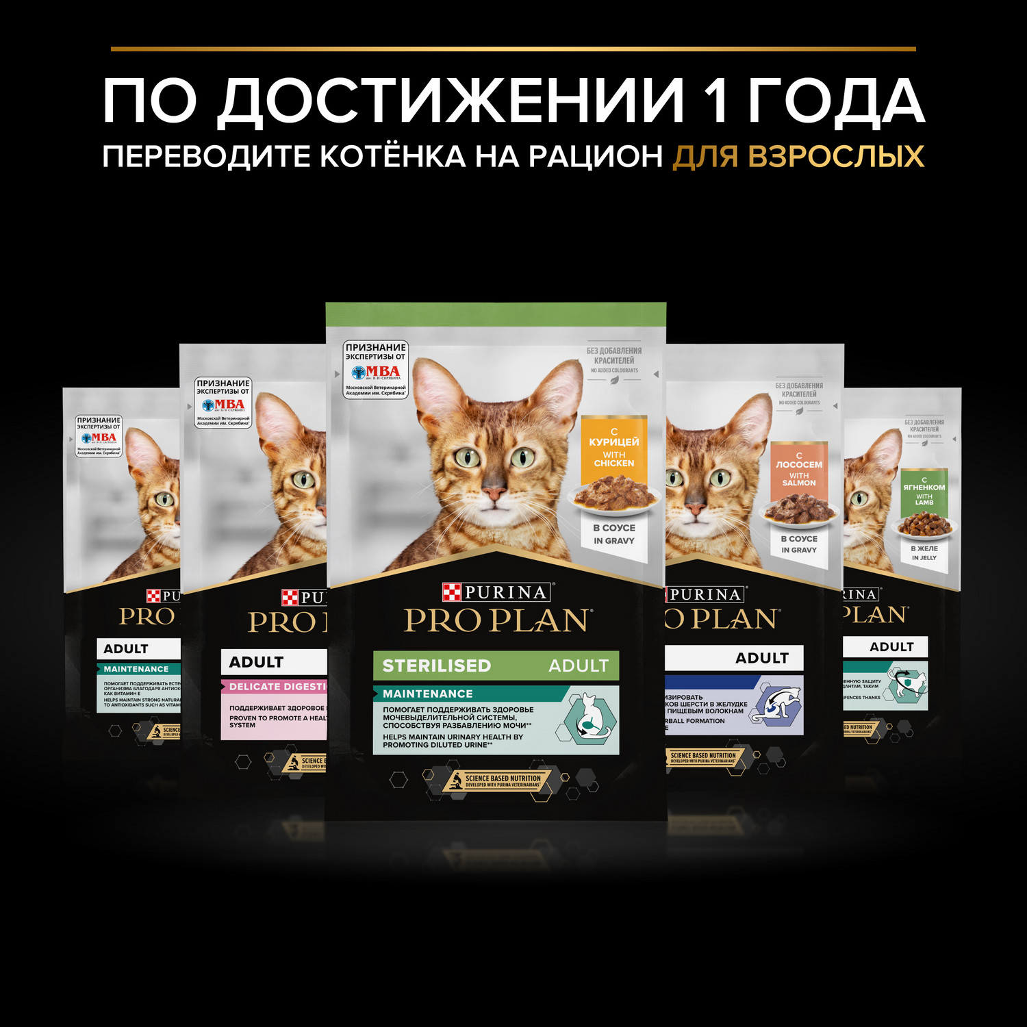 Корм для котят Pro Plan 85г говядина индейка курица 10шт - фото 13