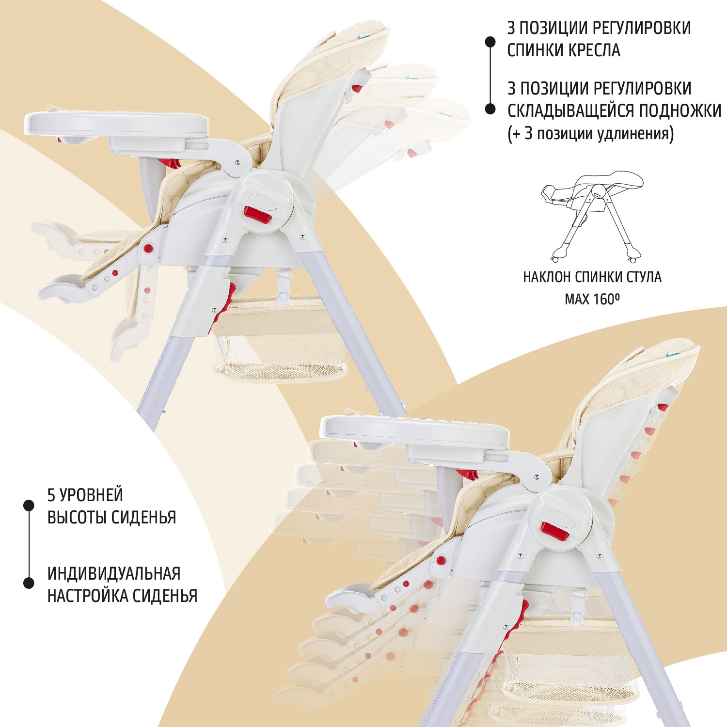 Стульчик для кормления Nuovita Tutela 2 в 1 - фото 4
