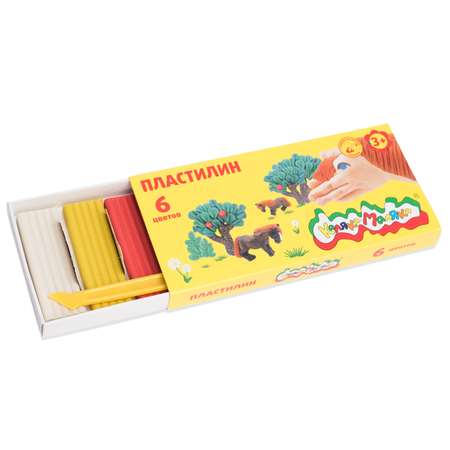 Пластилин Каляка-Маляка 6 цв.