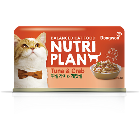 Корм для кошек Nutri Plan тунец с крабом в собственном соку 160г