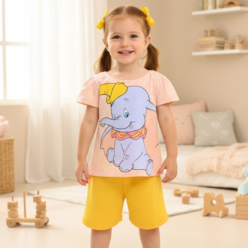 Изображение товара Комплект футболка и шорты для девочек Deiko Baby 86 летний натуральный хлопок