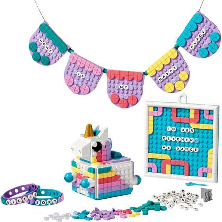 Конструктор LEGO DOTS Творческий набор Единорог 707 дет.