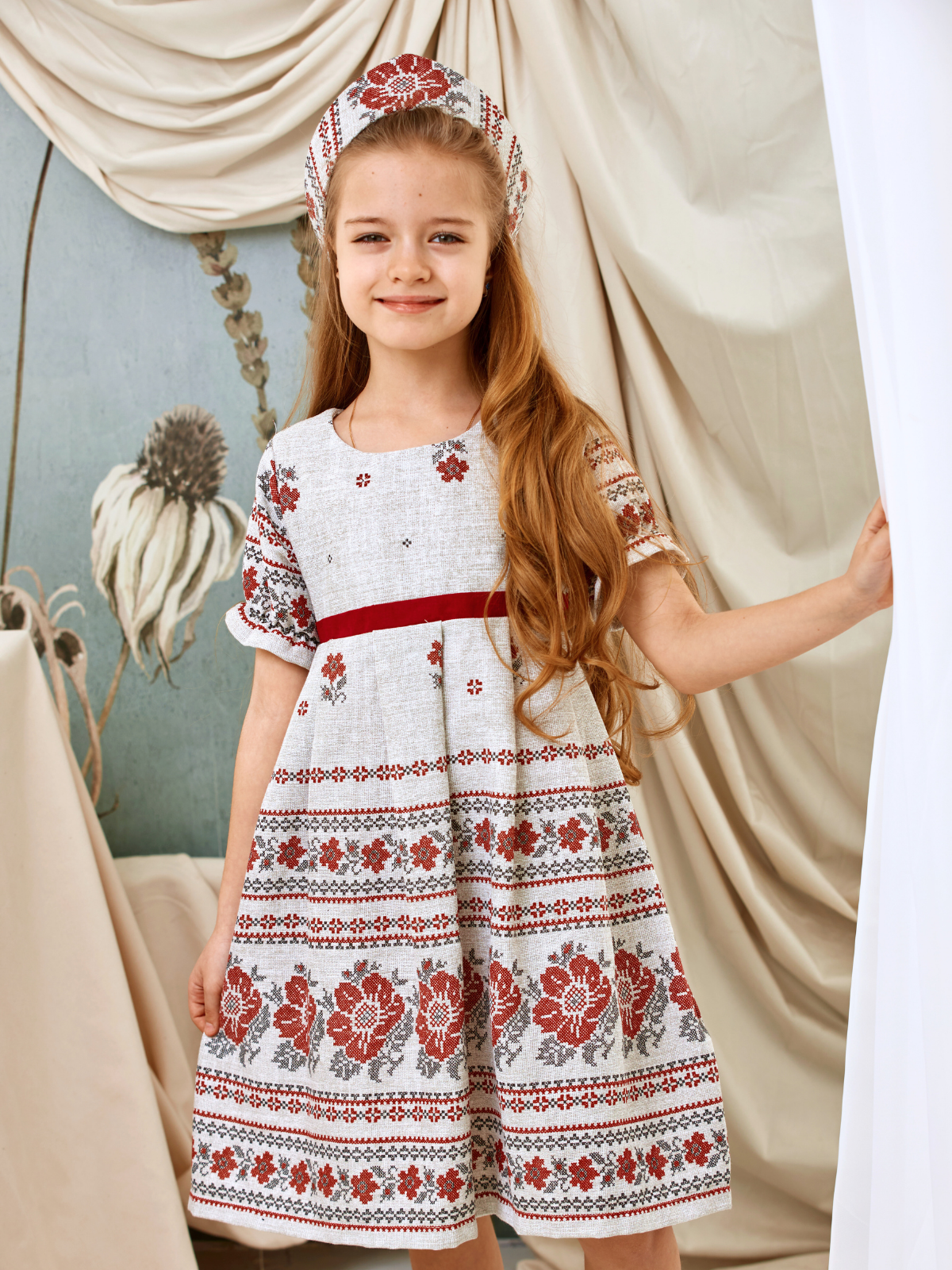 Платье MOUN платье_рогожка_р/ф_орнамент - фото 21